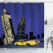 Rideau de douche New York multicolore 175x200 cm - miniature