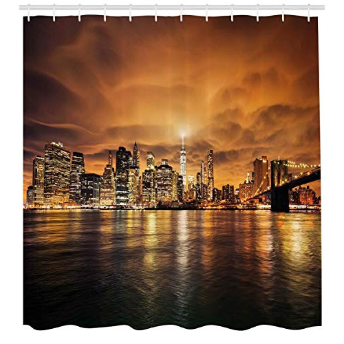 Rideau de douche New York photo 180x180 cm