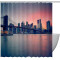 Rideau de douche New York brooklyn bridge dusk city 182.88x182.88 cm - miniature
