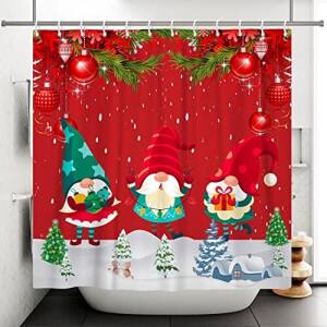 Rideau de douche Noël zt-yjy 180x180 cm