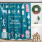 Rideau de douche Noël d-élan de 180x180 cm - miniature variant 7