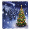 Rideau de douche Noël multicolore 175x200 cm - miniature variant 1