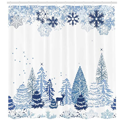 Rideau de douche Noël multicolore 175x240 cm variant 0 