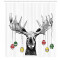Rideau de douche Noël multicolore 175x180 cm - miniature variant 1