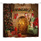 Rideau de douche Noël 183x183 cm - miniature