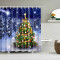 Rideau de douche Noël d x  180x180 cm - miniature variant 2