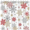 Rideau de douche Flocon de neige de noël 120x200 cm - miniature variant 1