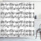 Rideau de douche Note de musique multicolore 175x200 cm - miniature