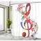 Rideau de douche Note de musique multicolore 175x200 cm - miniature variant 2