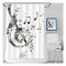 Rideau de douche Note de musique notes de musique abstraites 120x180 cm - miniature