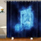 Rideau de douche Note de musique bleue 120x200 cm - miniature