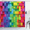 Rideau de douche Arc en ciel multicolore 175x200 cm - miniature