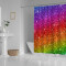 Rideau de douche Arc en ciel multicolore 167.6x182.9 cm - miniature