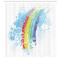 Rideau de douche Arc en ciel multicolore 175x180 cm - miniature variant 1