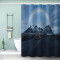 Rideau de douche Arc en ciel montagne- 90x180 cm - miniature