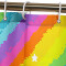 Rideau de douche Arc en ciel Étoile arc-en-ciel 90x180 cm - miniature variant 2