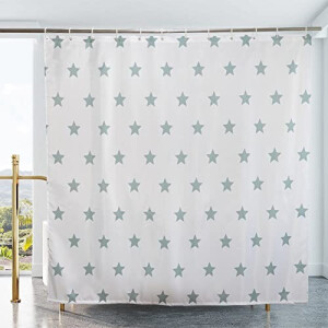 Rideau de douche Étoile bleustar 180x150 cm