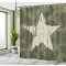 Rideau de douche Étoile vert foncé poussière 175x180 cm - miniature variant 2