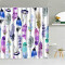 Rideau de douche Plume s couleurées 150x200 cm - miniature
