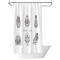 Rideau de douche Plume blanc noir 200x180 cm - miniature variant 4