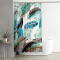Rideau de douche Plume de paon 90x180 cm - miniature