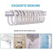 Rideau de douche Plume avec crochet 150x200 cm - miniature variant 2