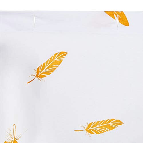 Rideau de douche Plume s dorées 183x183 cm variant 1 