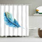 Rideau de douche Plume blanc x200 cm - miniature