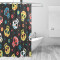 Rideau de douche Tête de mort multicolore 167.6x182.9 cm - miniature variant 1