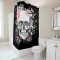 Rideau de douche Tête de mort noir 150x200 cm - miniature