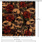 Rideau de douche Tête de mort multicolore 152.4x182.9 cm - miniature variant 5