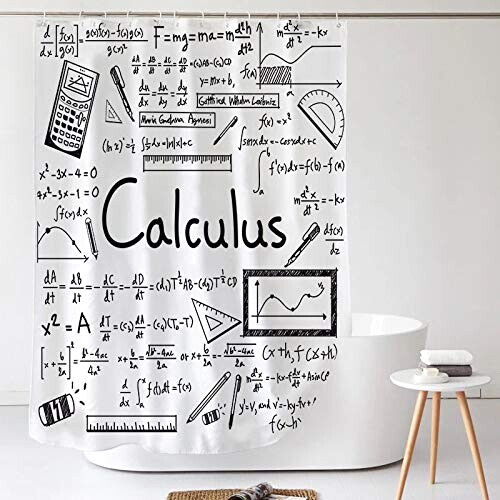 Rideau de douche Mathématique 150x200 cm variant 3 