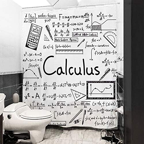 Rideau de douche Mathématique 150x200 cm variant 4 