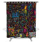 Rideau de douche Mathématique 180x180 cm - miniature