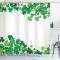 Rideau de douche Trèfle vert fougère verte 175x200 cm - miniature
