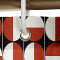 Rideau de douche Rond rouge blanc 180x200 cm - miniature variant 2