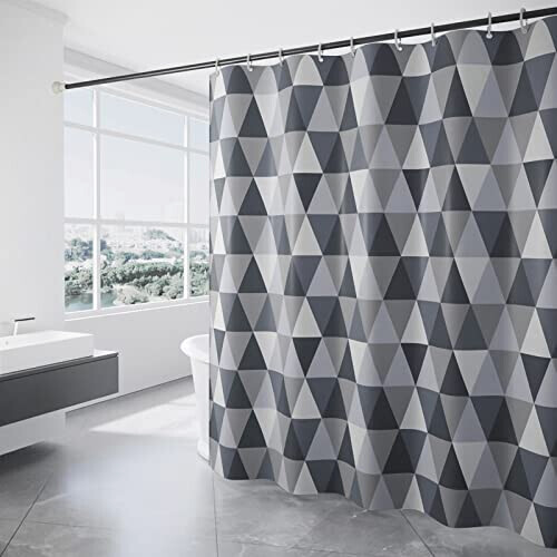 Rideau de douche Triangle violet x180 cm