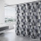 Rideau de douche Triangle violet x180 cm - miniature