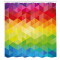 Rideau de douche Triangle multicolore 175x220 cm - miniature variant 1