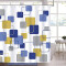 Rideau de douche Carré bleu jaune 180x180 cm - miniature variant 1