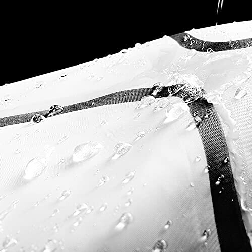 Rideau de douche Carré noir blanc 180x180 cm variant 2 