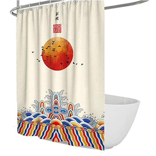 Rideau de douche Chinois