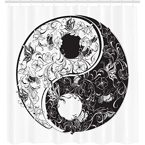 Rideau de douche Yin Yang le yin et le yang 200x200 cm variant 0 