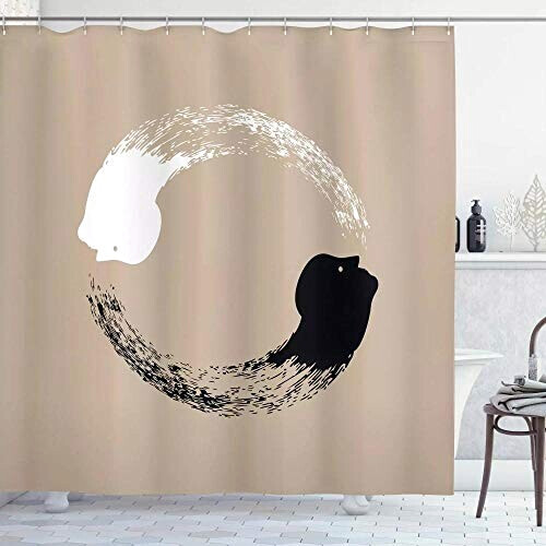 Rideau de douche Yin Yang 90x180 cm