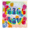 Rideau de douche Peace and love multicolore 175x240 cm - miniature variant 1