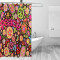 Rideau de douche Peace and love multicolore 183x183 cm - miniature variant 1