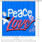 Rideau de douche Peace and love multicolore 152.4x182.9 cm - miniature variant 5
