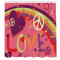 Rideau de douche Peace and love multicolore 175x200 cm - miniature variant 1