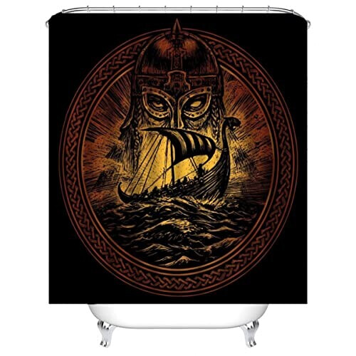 Rideau de douche Viking couleur 180x180 cm variant 1 
