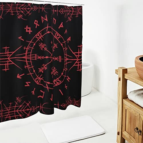 Rideau de douche Viking multicolore 200x180 cm variant 0 